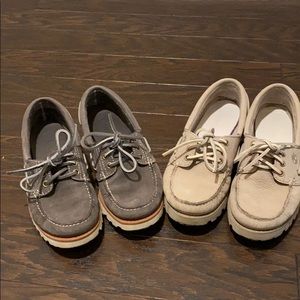 Timberlands boat shoes 2 pairs